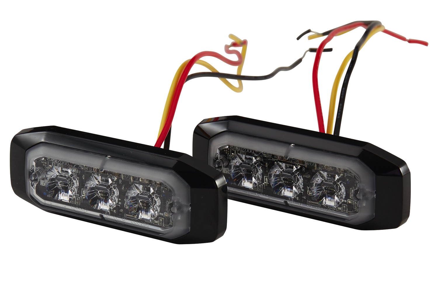 HELLA 2XD 014 563-001 LED-Blitz-Kennleuchte - BST-Slim - 12/24V - blau - Anbau/geschraubt - glasklar