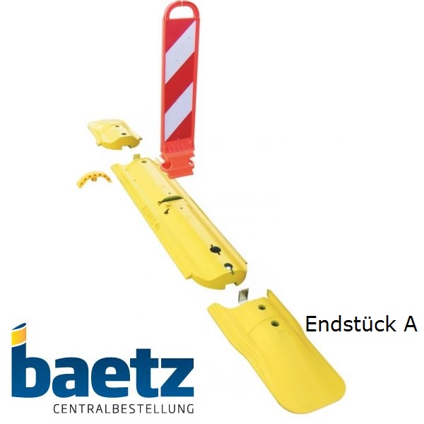 horizont Leitschwelle LN 61, Endstück A, gelb, BASt geprüft