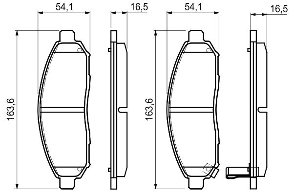 Bosch 0986494151 Bremsbelagsatz, Scheibenbremse