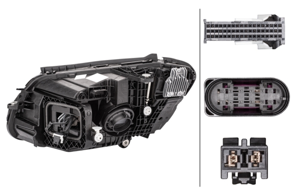 HELLA 1LX 013 063-541 LED-Hauptscheinwerfer - rechts - für u.a. MB (Bbdc) C-Class (W205)