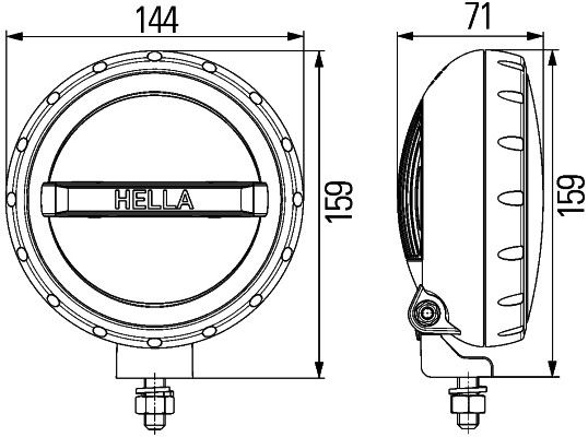 HELLA 1F2 012 414-001 Fernscheinwerfer mit Fernlicht (LED)