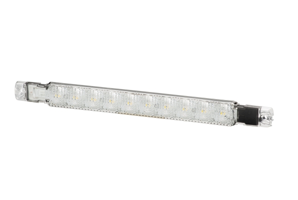 HELLA 2Pt 010 043-031 Led-Feu Diurne - Ledayline - 24V - Droit - Couleur Du Voyant: Limpide - Couleur Led: Blanc - Câble: 500Mm - Fiche: Amp - Gauche - Quantité