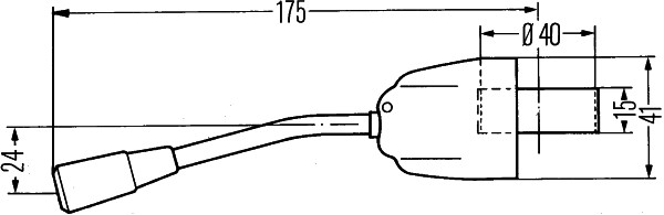 HELLA 6BA 001 771-071 Lenkstockschalter - ohne Glühlampe