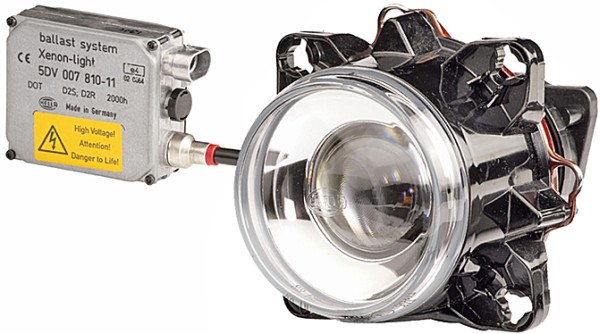 HELLA 1BL 008 194-027 Xenon-Scheinwerfereinsatz, Hauptscheinwerfer - 90mm Essential - 24V - rund - E