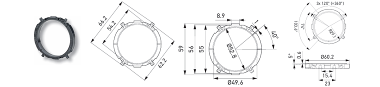 HELLA 9XD 748 921-011 Halter