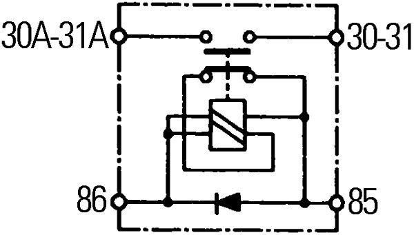 HELLA 6EK 008 776-031 Hauptschalter Batterie