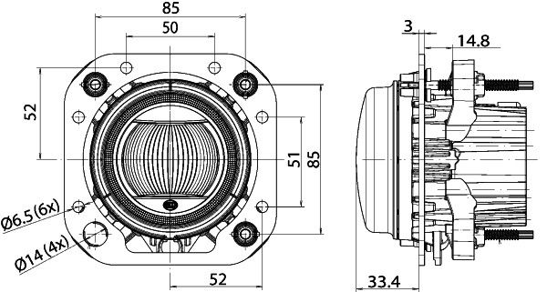 HELLA 1F0 011 988-121 Fernscheinwerfer mit Fernlicht (LED)