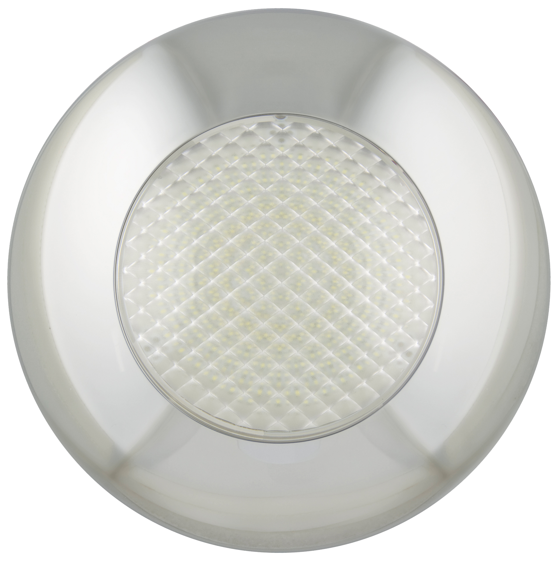LED Innenraumleuchte, Serie 143, 120 LED, Rahmen verchromt, 24 Volt