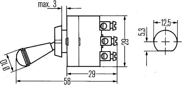 HELLA 6FG 002 312-001 Schalter