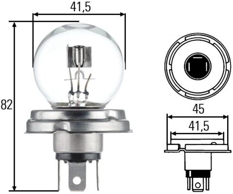HELLA 8GD 002 088-071 Glühlampe, Hauptscheinwerfer