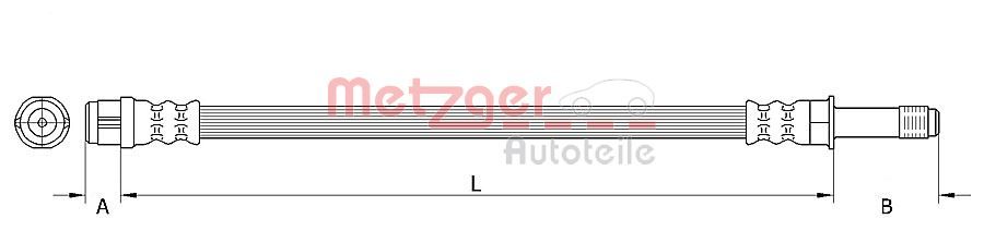 Metzger 4110443 Bremsschlauch