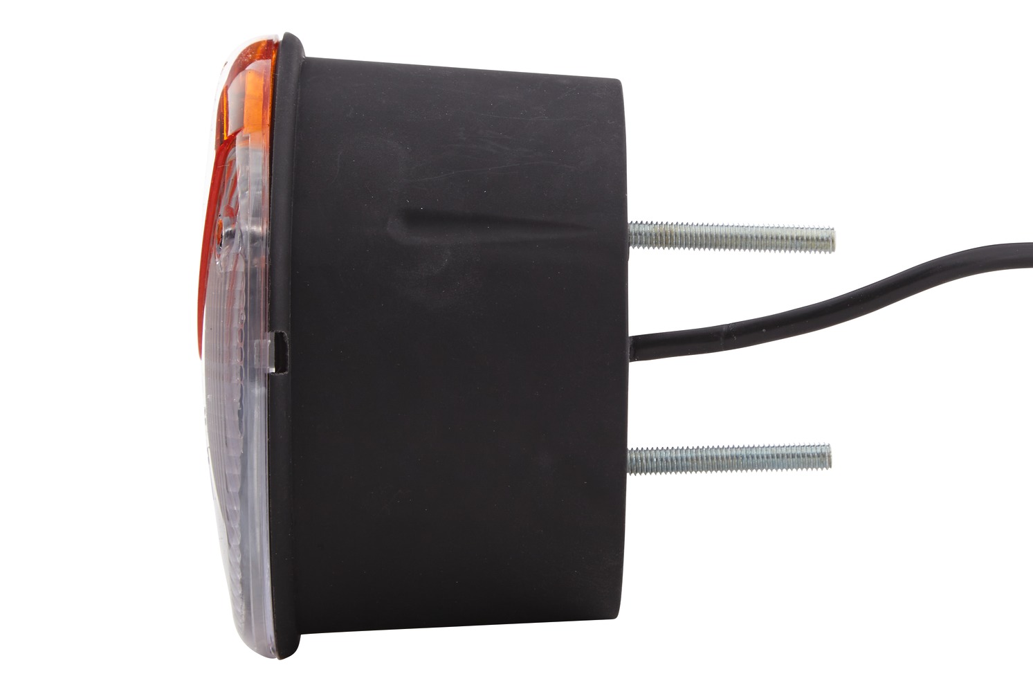 HELLA 2BN 964 169-787 Heckleuchte - 12/24V - Anbau - Lichtscheibenfarbe: gelb/weiß - Kabel: 150mm -