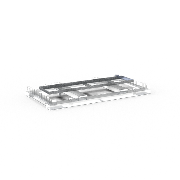Schake 32000-A Aufsatzteil an Traverse für 16 Fußplatten      