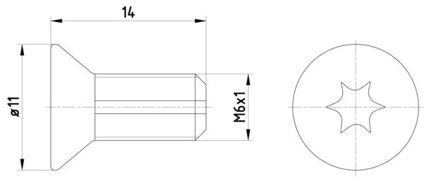 HELLA 8DZ 355 209-121 Schraube Bremsscheibe 2 Stück
