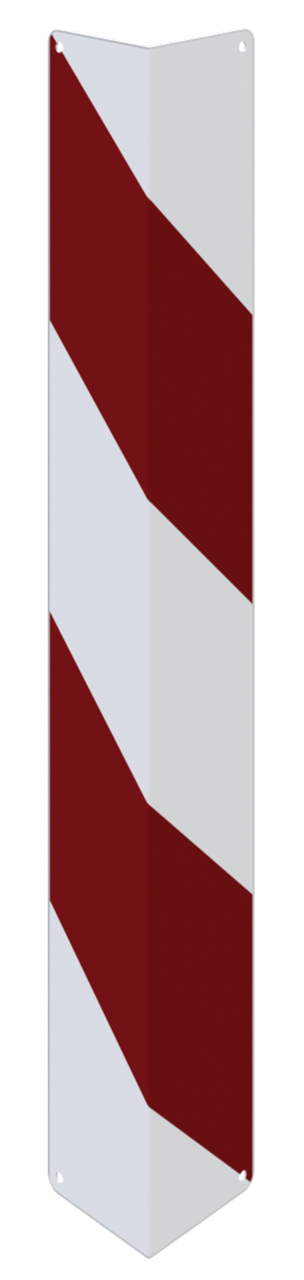 Schake Kantenschutzwinkel zum Andübeln 4317RB  rot / weiß