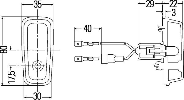 HELLA 2BM 003 548-047 Zusatzblinkleuchte