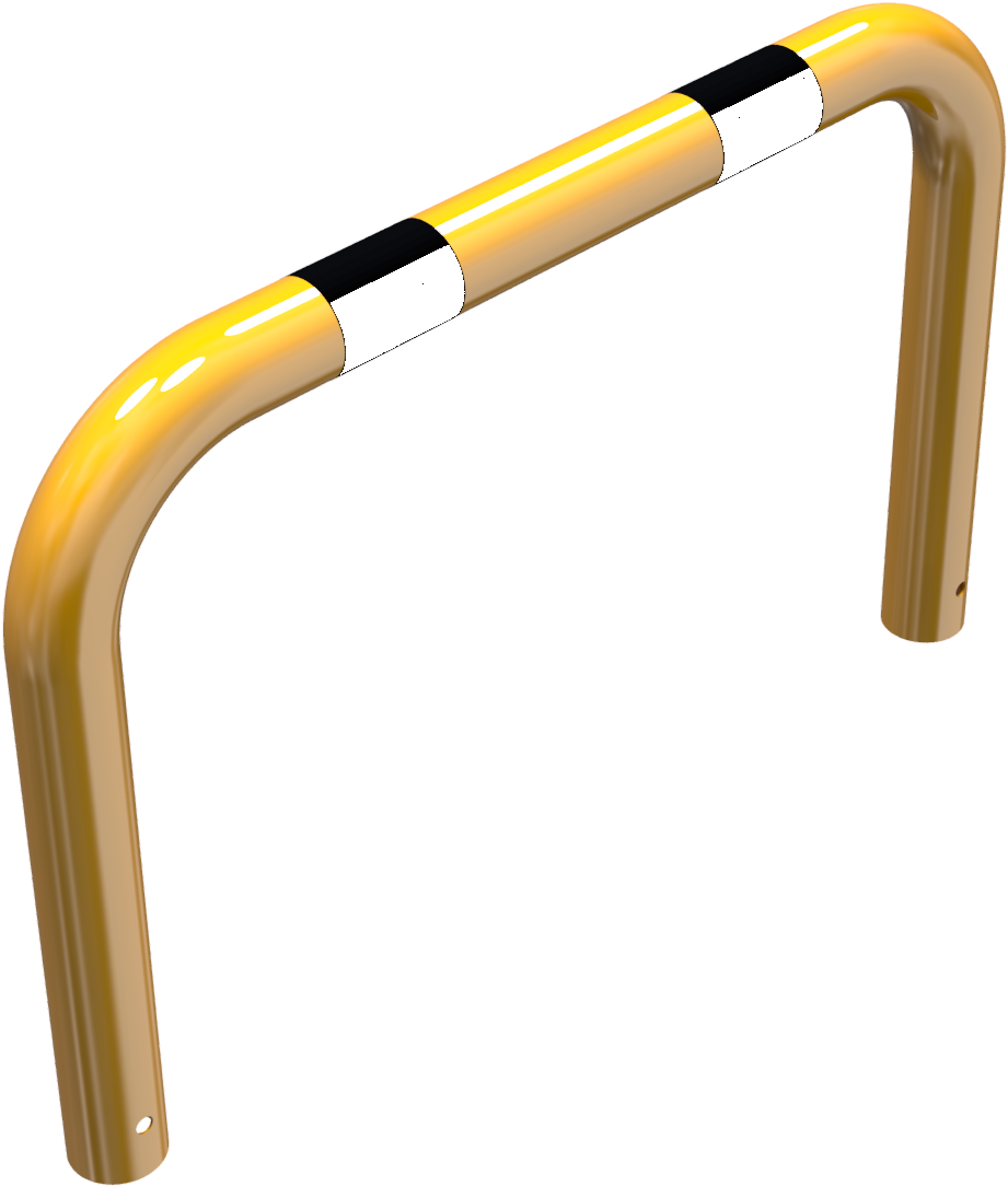 Schake Rammschutzbügel  Stahlrohr Ø 76 mm | Gesamtbreite: 1000 mm | Höhe Überflur: 250 mm | zum Einb