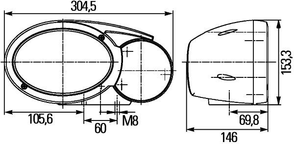 HELLA 1EB 996 167-031 Hauptscheinwerfer