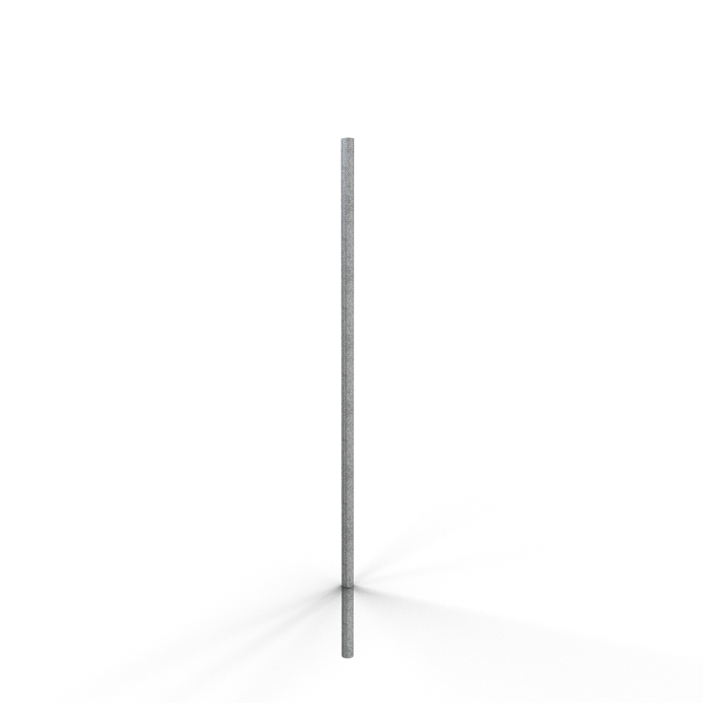 Schake 34835 Schilderpfosten  aus Stahl  Ø 48,3 mm Länge: 3,50 m
