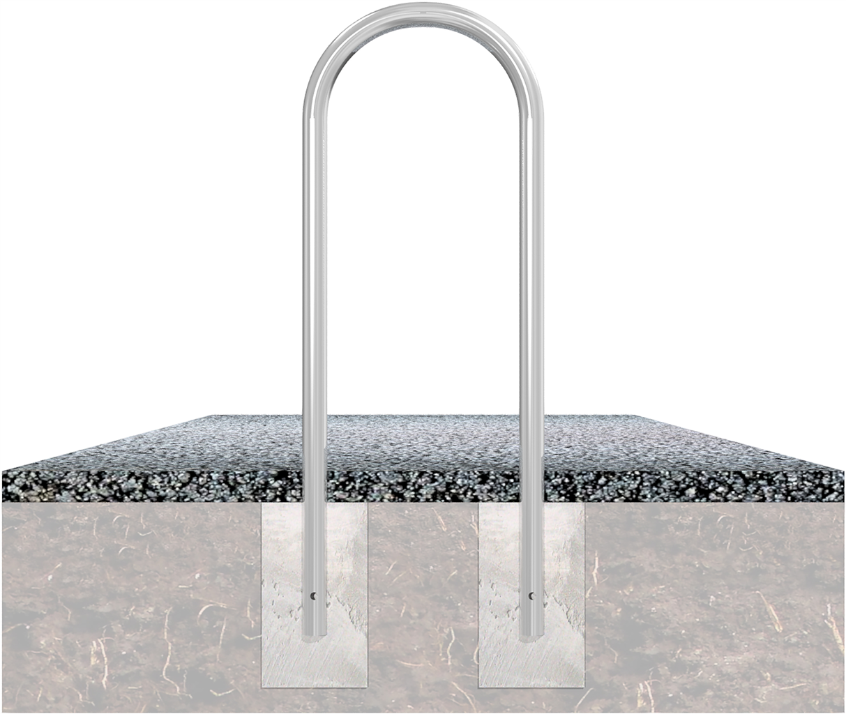 cb2351e6-b6d6-4ff0-b3be-cd9d86d67104 Schake 448_046 Rundbügel aus Stahlrohr Ø 48 mm x 2,5 mm zum Einbetonieren ohne Querstrebe Gesamtbreite: ca. 460 mm feuerverzinkt