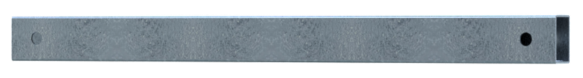 Schake Schutzgeländer  Stahlrohr 70 x70 mm | Querholm aus Stahlrohr | Rohrlänge: 800 mm | feuerverzi