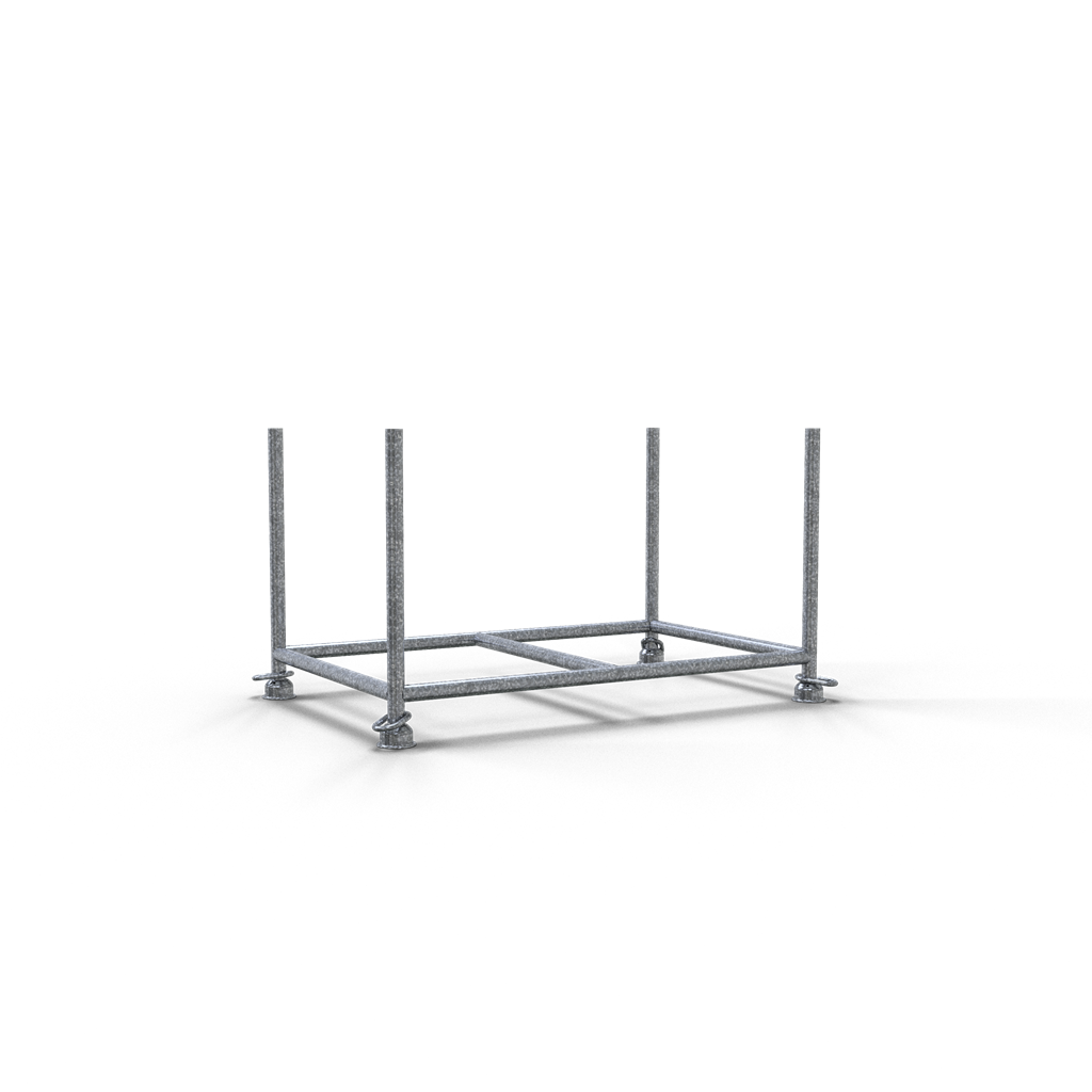 Schake 50160-0 Stapelpalette 1,43m x 0,87m verzinkt Füllmaße: 1,43 x 0,87 m x 0,70 m