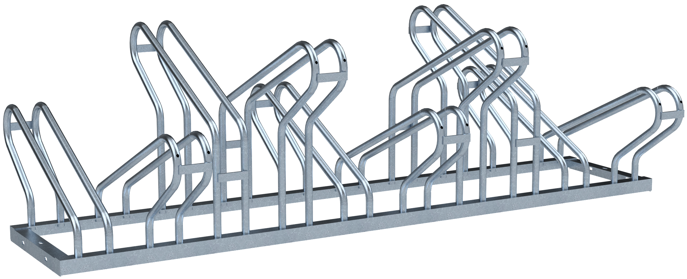 Schake 420_52 Fahrradständer Radeinstellung doppelseitig 2 x 5 Einstellplätze

Länge: 1750 mm