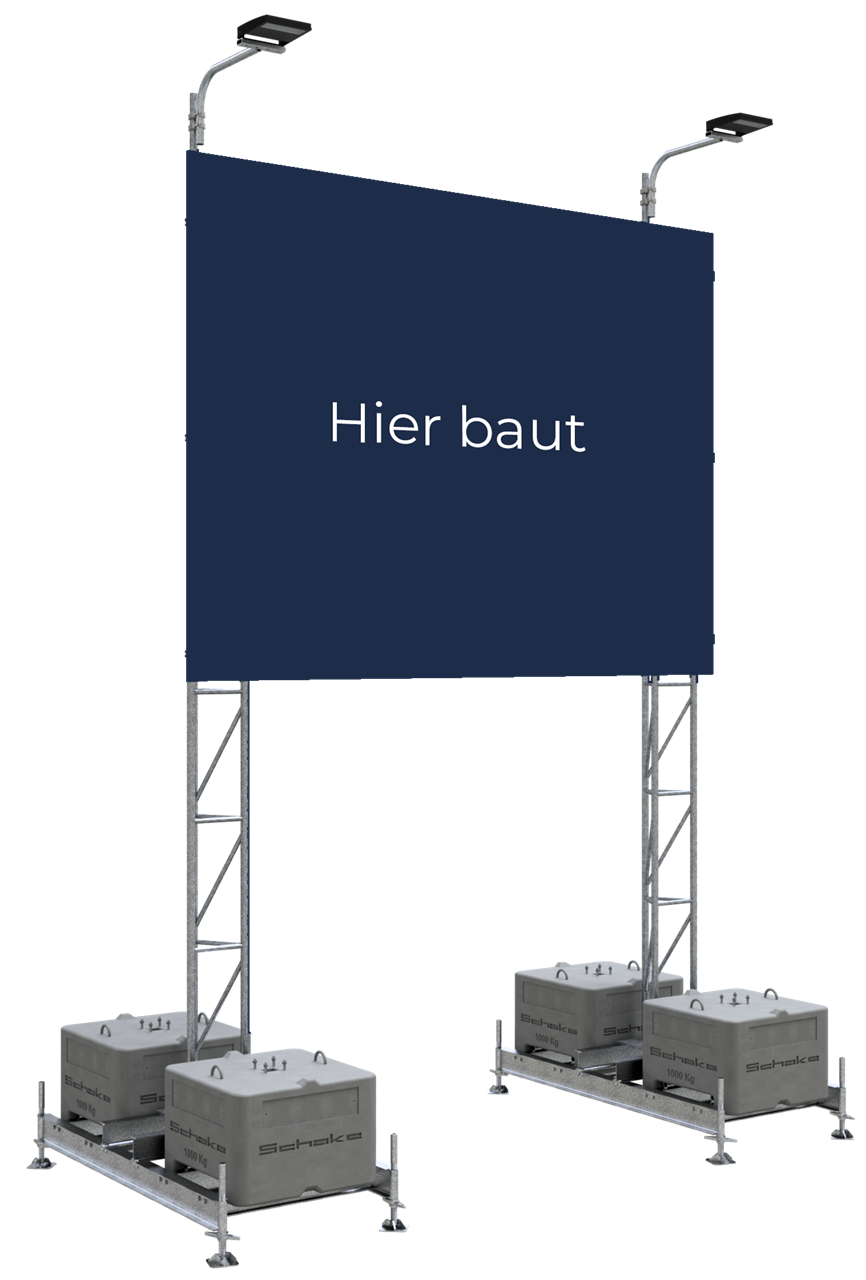Schake 353340-SET Werbemast 4,00 x 3,00 m ohne Strahler