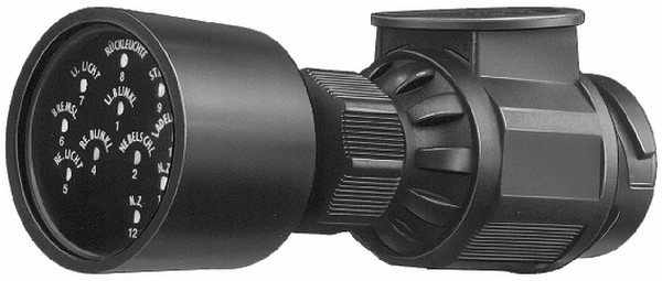 B053 HELLA 8PD 007 216-001 Prüfgerät, Anhängersteckdose - 12V - 13-polig - DIN/ISO: 11446 - mit LED-Anzei
