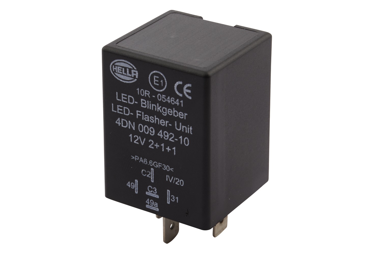 HELLA 4DN 009 492-101 Blinkgeber - 12V - 5-polig - gesteckt - LED - mit Halter