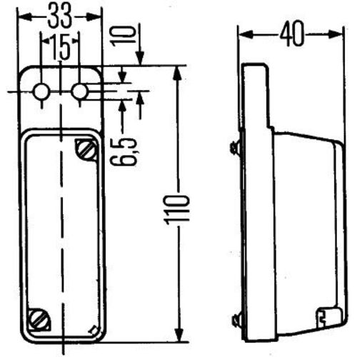 HELLA 2XS 003 168-081 Umrissleuchte