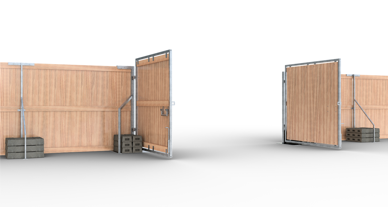 Schake 3B161T Holzbauzauntor mit robuster Stahlkonstruktion