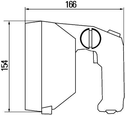 HELLA 1H5 998 502-002 Suchscheinwerfer