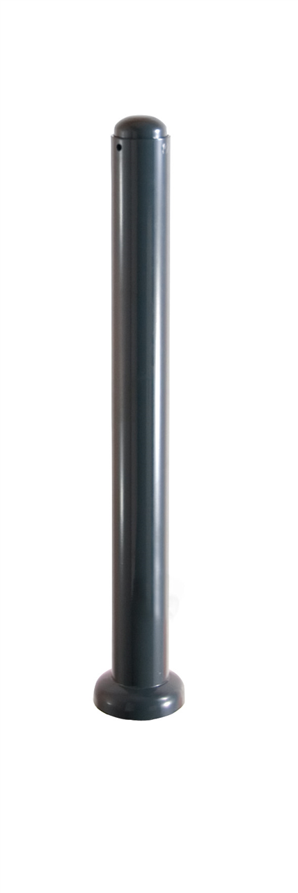 Schake 480FUB Absperr-Stilpfosten Serie 480B Ø 82 mm umlegbar, selbsteinrastende Verriegelung

für Dübelbefestigung, mit Bodenplatte 100 x 150 mm mit Dreikantverschluss nach DIN 3223 ohne Öse