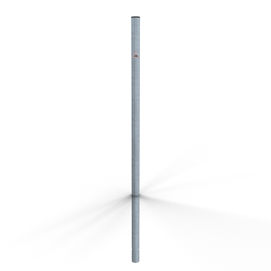 157f7edf-bc83-42ce-b59c-5a3cf45fda3e Schake 4042 Absperrpfosten Stahlrohr Ø 42 x 2,5 mm ortsfest zum Einbetonieren feuerverzinkt ohne Öse