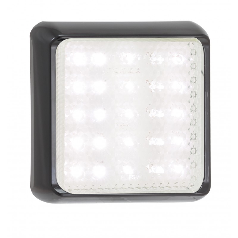 baetz LED Rückleuchte, Rückfahrleuchte, Serie 125, 12/24 Volt, 145 mm x 145 mm, ECE geprüft