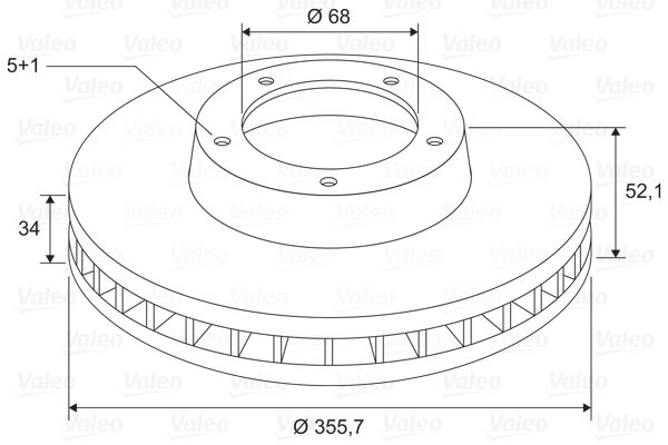 Valeo 197743 Bremsscheibe