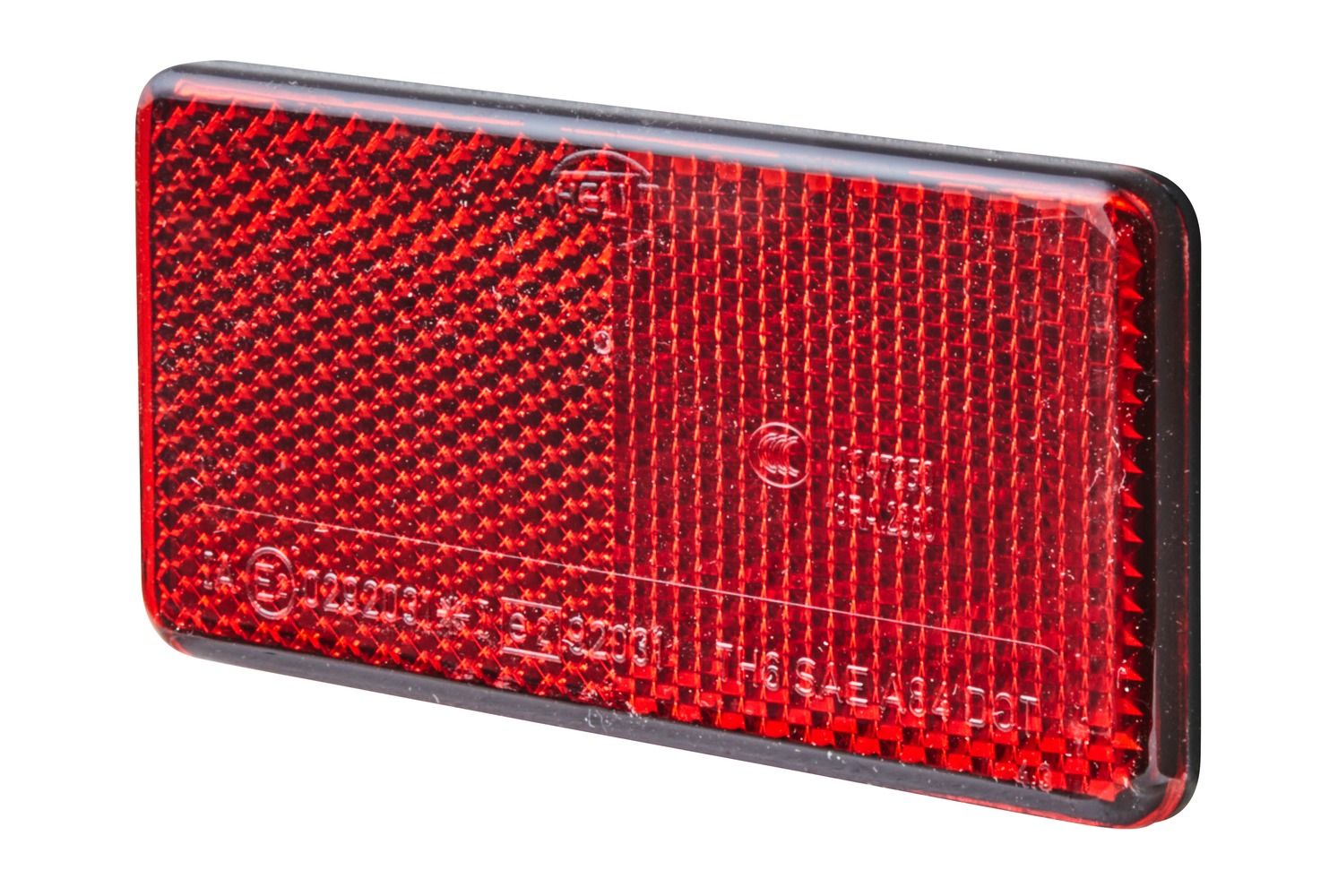 HELLA 8RA 003 326-167 Rückstrahler - Lichtscheibenfarbe: rot - geklebt