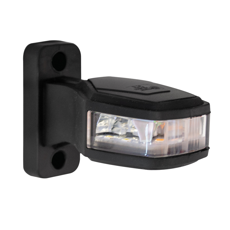 LED Flex-Umrissleuchte, Seitenmarkierungsleuchte, rot/weiß, links, 12/24 Volt