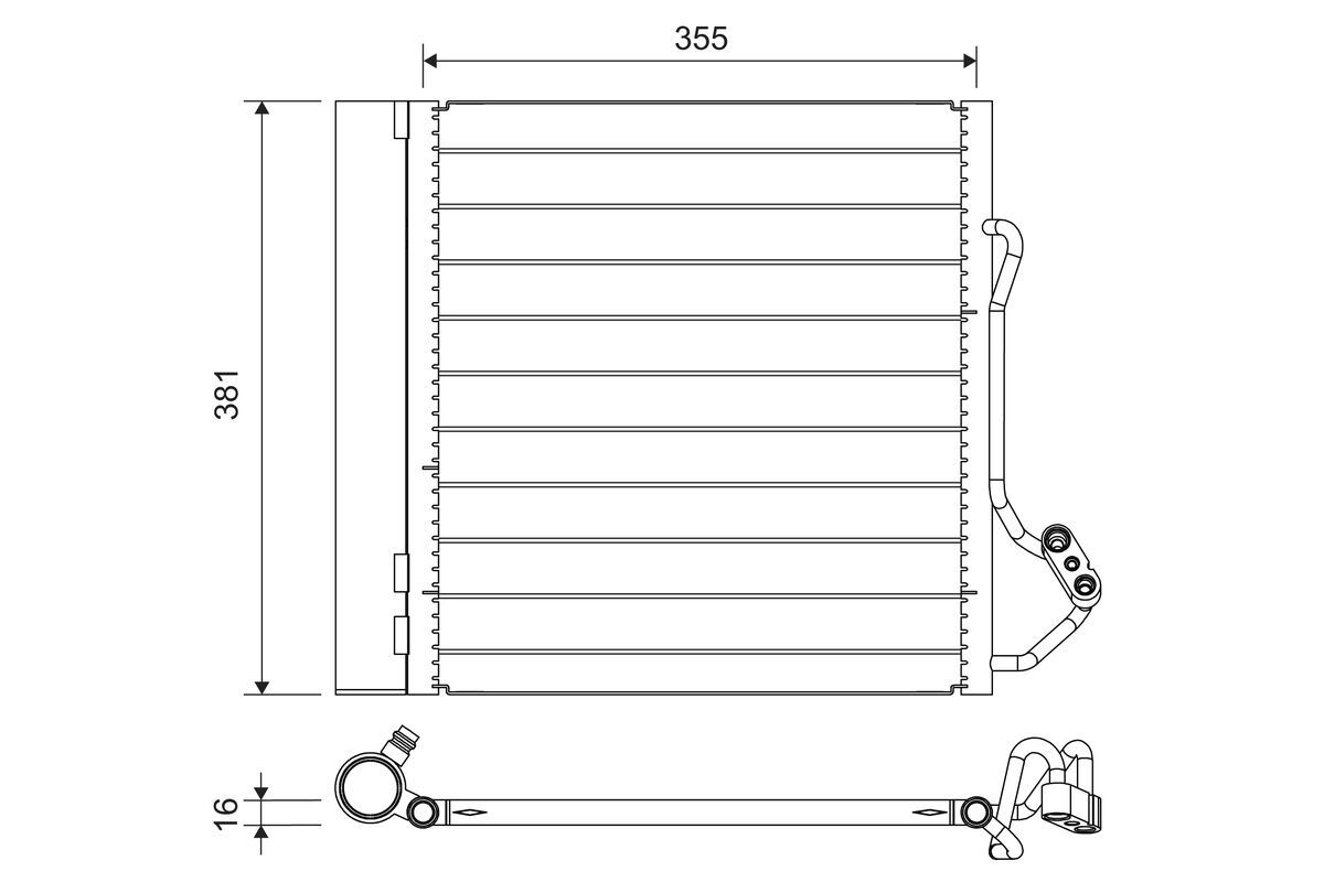 Valeo 822741 Kondensator, Klimaanlage