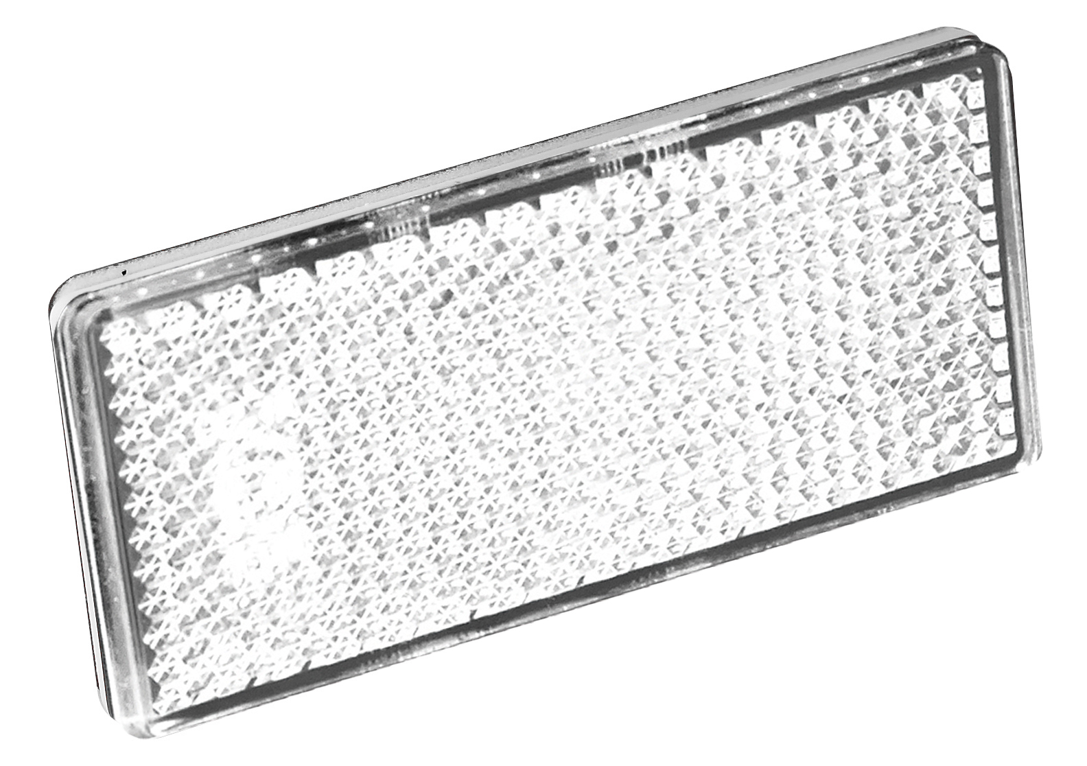 Reflektor, weiß, geklebt 3M, ECE-geprüft