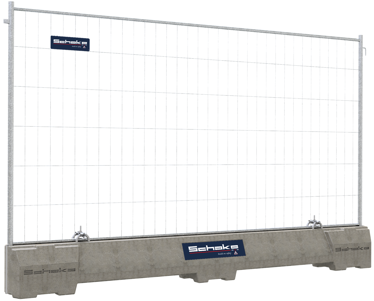 Schake 3F1035-SET1S Betonleitschwellen SET mit 2,00 m Mobilzaun Mobilzaun ,,Standard