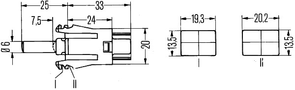 M300 HELLA 6ZF 004 229-011 Schalter, Türkontakt - Druckbetätigung - 12V - Anschlussanzahl: 2 - geklemmt -