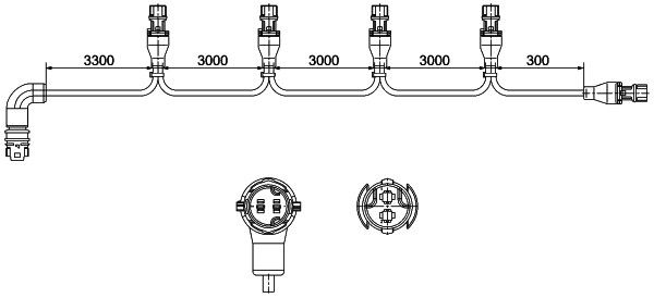 HELLA 8KB 340 820-421 Anschlussleitung Seitenmarkierungsleuchte