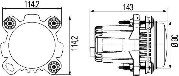 HELLA 1BL 012 488-001 Scheinwerfereinsatz, Hauptscheinwerfer