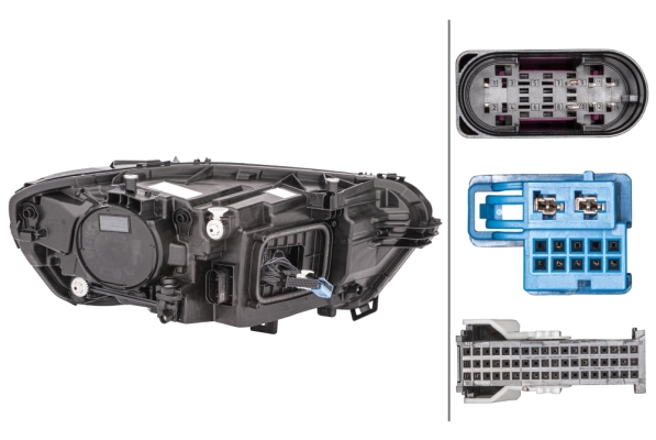 1EX_015_086-551a HELLA 1EX 015 086-551 LED-Hauptscheinwerfer - links - für u.a. MB Cla (C118)