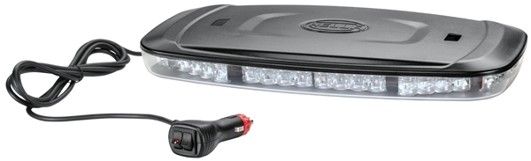 HELLA 2RL 014 565-121 LED-Warnleuchte - Mini Lightbar - 12/24V - Magnetbefestigung - glasklar - gelb