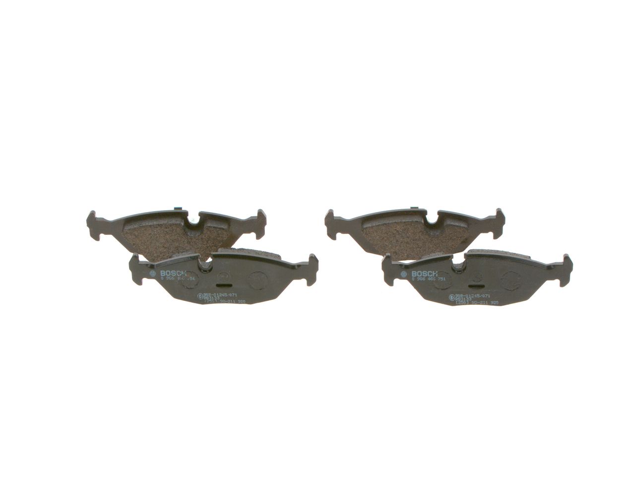 Bosch 0986466751 Bremsbelagsatz, Scheibenbremse