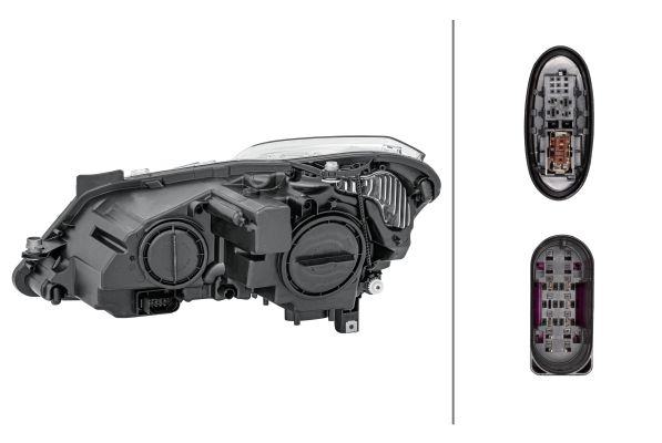 HELLA 1ZT 011 733-061 Bi-Xenon/Halogen/LED-Hauptscheinwerfer - rechts - für u.a. MB E-Class Coupe (C