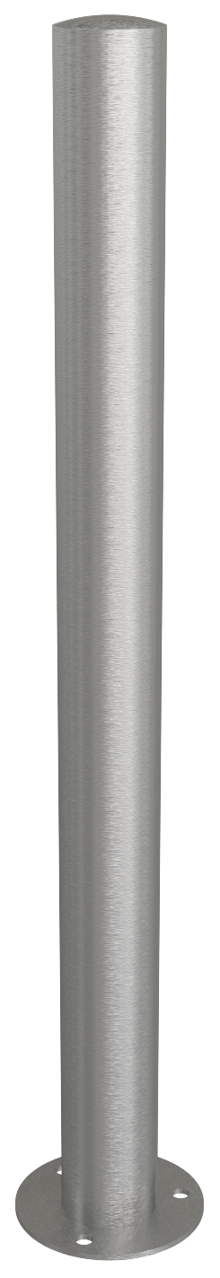 Schake 4072P Edelstahlpfosten Ø 76 mm ohne Ziernut ortsfest, für Dübelbefestigung

mit Bodenplatte Ø 150 x 5 mm ohne Verschluss ohne Öse